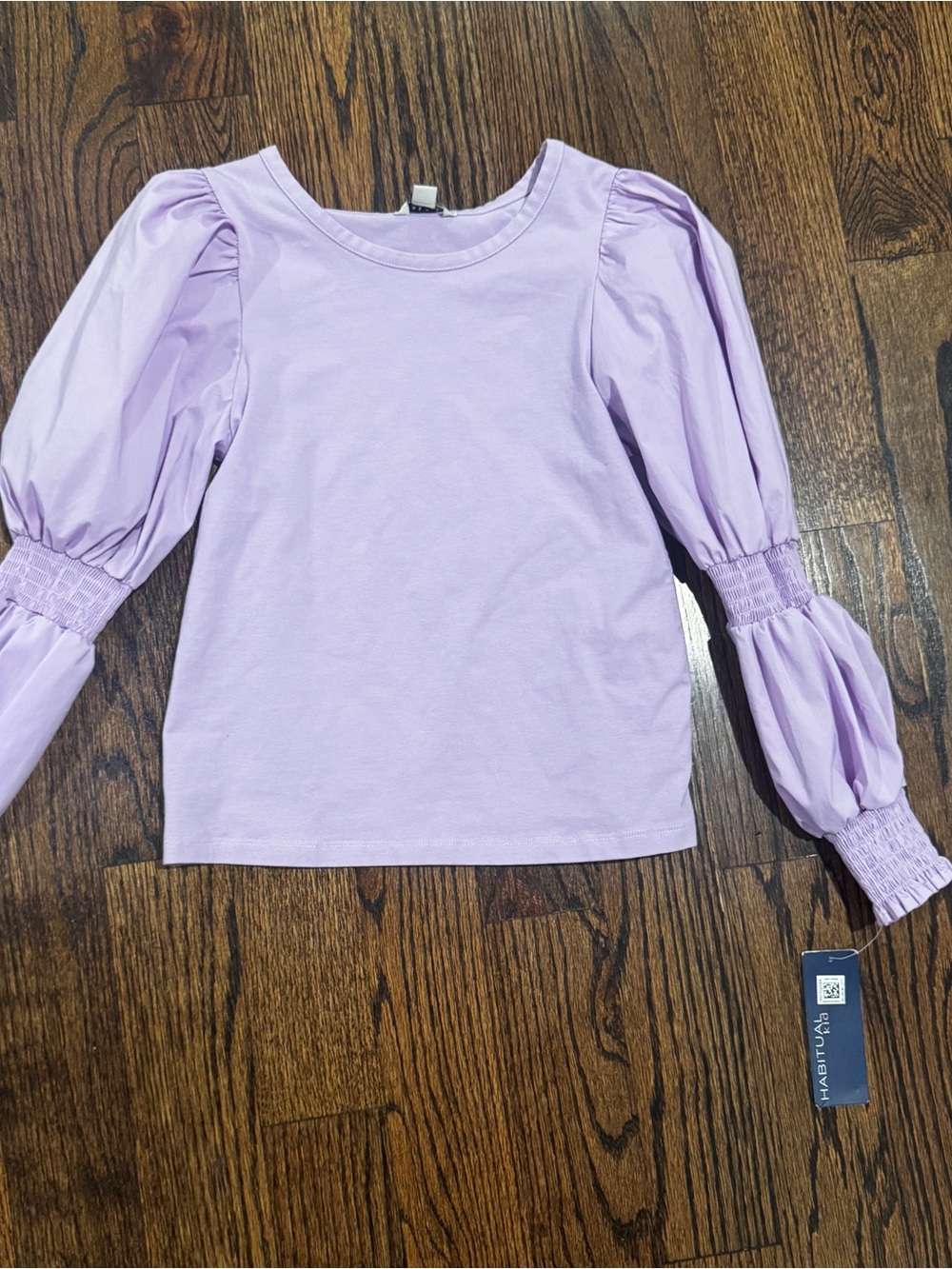 Habitual Lavender Puff-Sleeve Long Sleeve Top